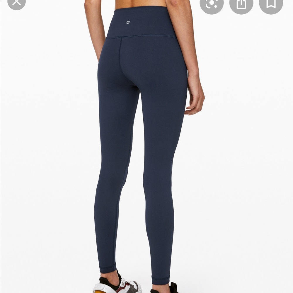 Lu Lu Lemon Navy Leggings